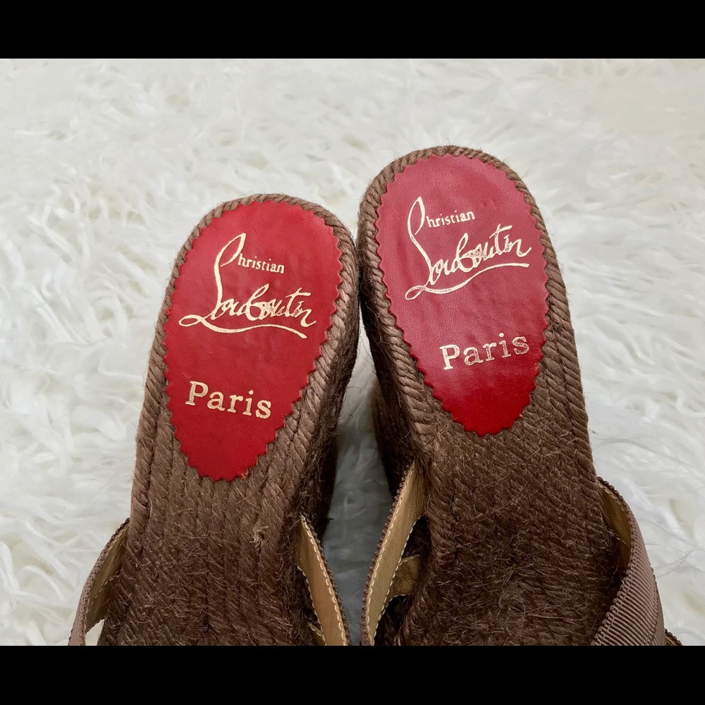 Christian Louboutin Wedge Sandals 36 - Picture 6 of 8